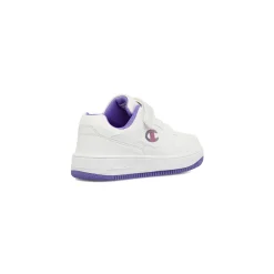Sneakers bianche da Bambina con logo glitter e strappo Champion