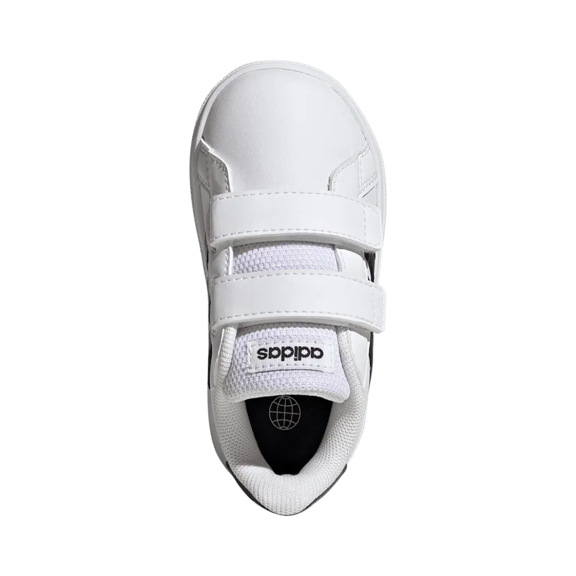 Sneakers bianche da Bambino adidas Grand Court 2.0 con strappo