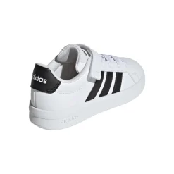 Sneakers bianche da Bambino con logo nero adidas Grand Court 3.0