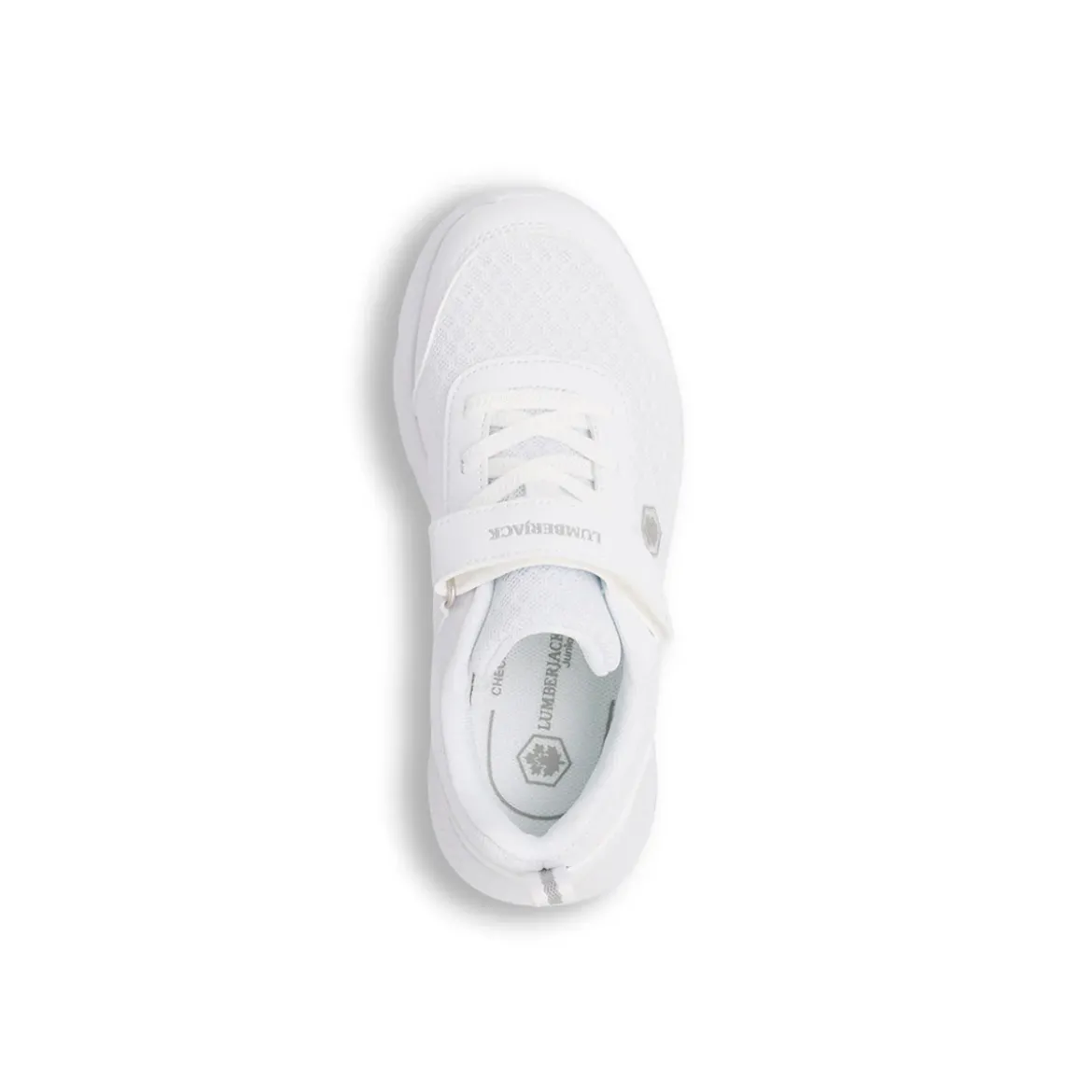 Sneakers Bianche da Bambino con chiusura a strappo Lumberjack