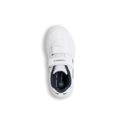 Sneakers bianche da bambino con logo laterale Lumberjack Finster PS