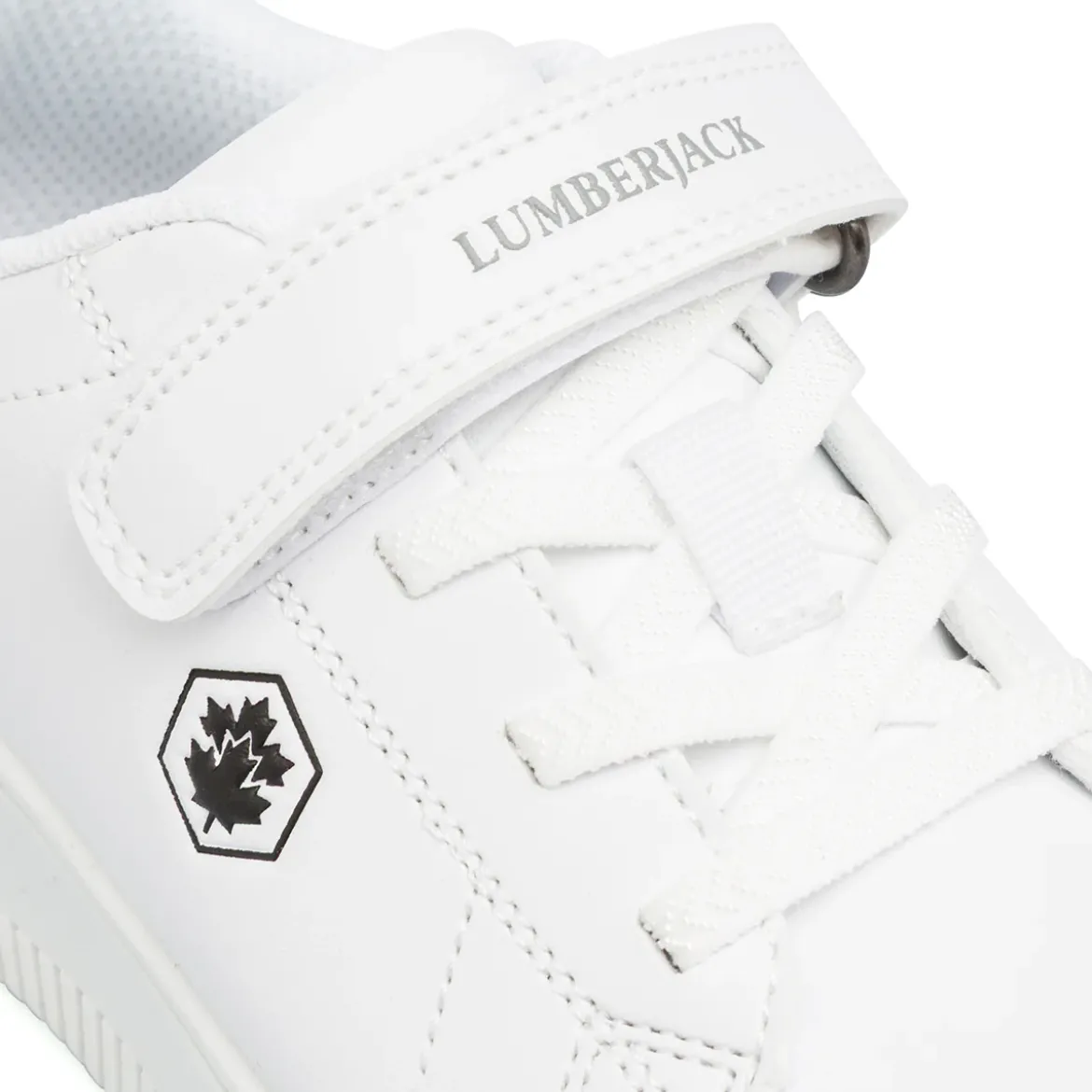Sneakers bianche da Bambino Lumberjack con chiusura a strappo