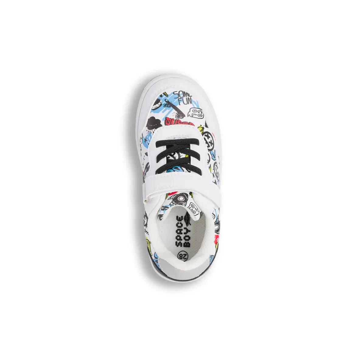 Sneakers bianche da Bambino Space Boy con stampe