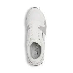 Sneakers bianche da Donna con inserti grigi Skechers Fashion Fit 2.0