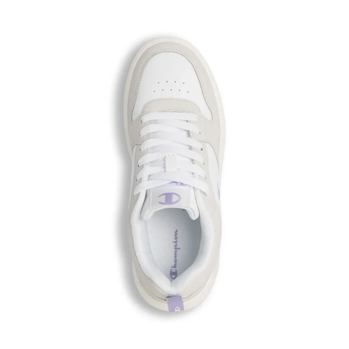 Sneakers bianche da Donna con dettagli effetto scamosciato Champion