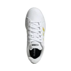 Sneakers bianche da Donna con strisce iridescenti adidas GRAND COURT