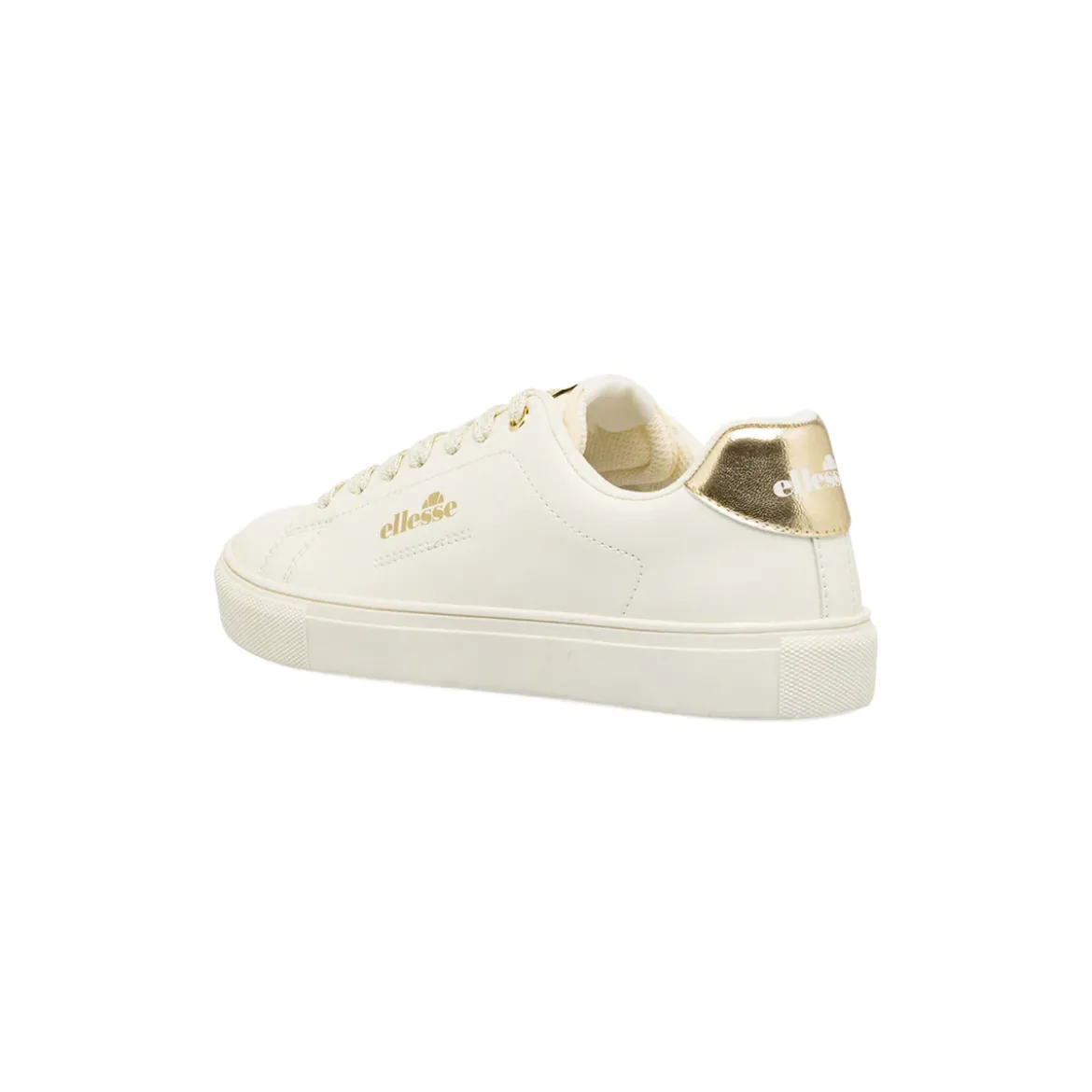 Sneakers bianche da Donna con dettagli oro e lacci glitter Ellesse