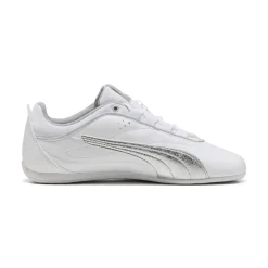 Sneakers bianche da Donna con dettagli argento laminato Puma