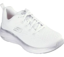 Sneakers bianche da donna con ammortizzazione Vapor Foam ultraleggera Skechers Midnight Glimmer