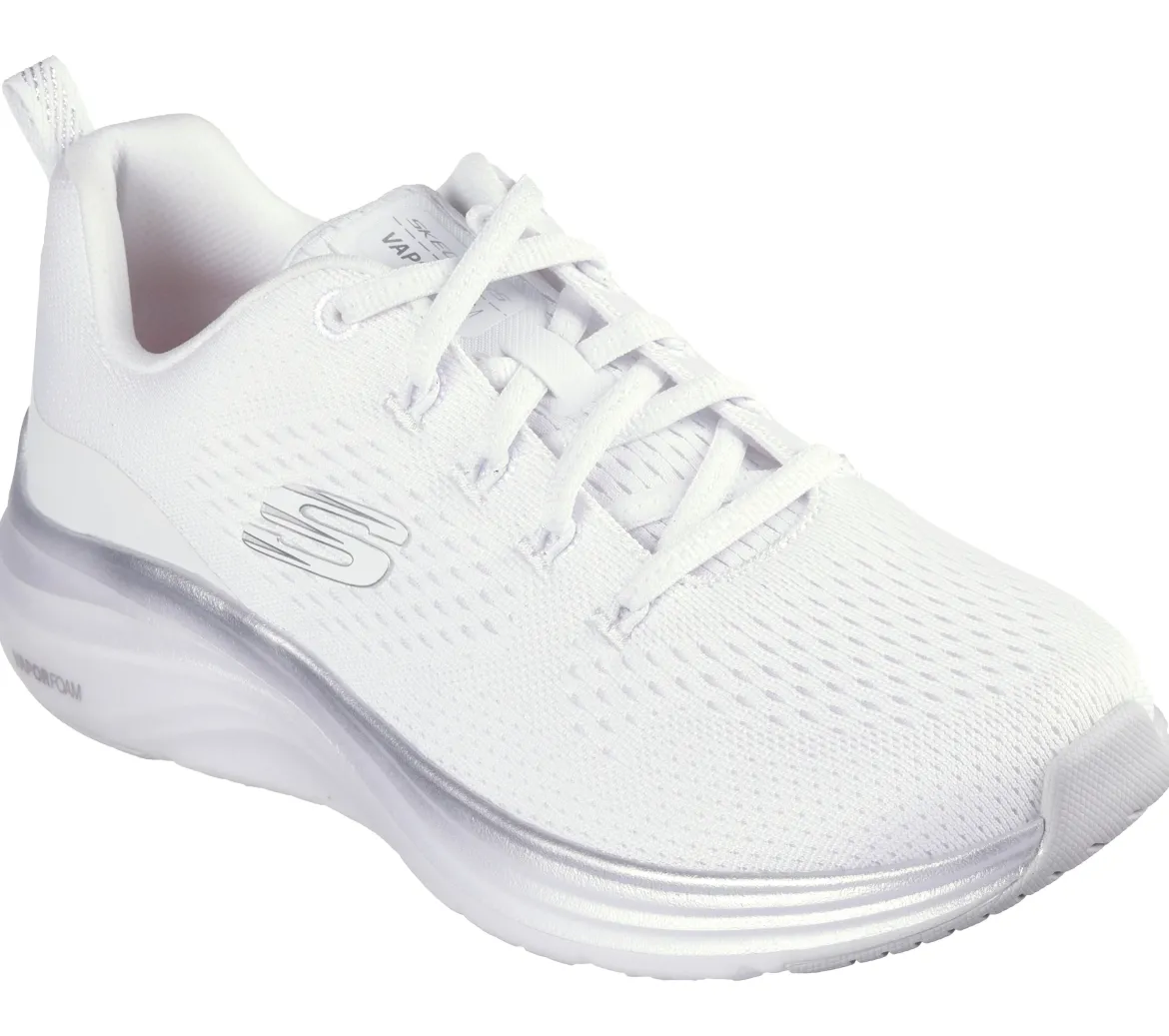 Sneakers bianche da donna con ammortizzazione Vapor Foam ultraleggera Skechers Midnight Glimmer