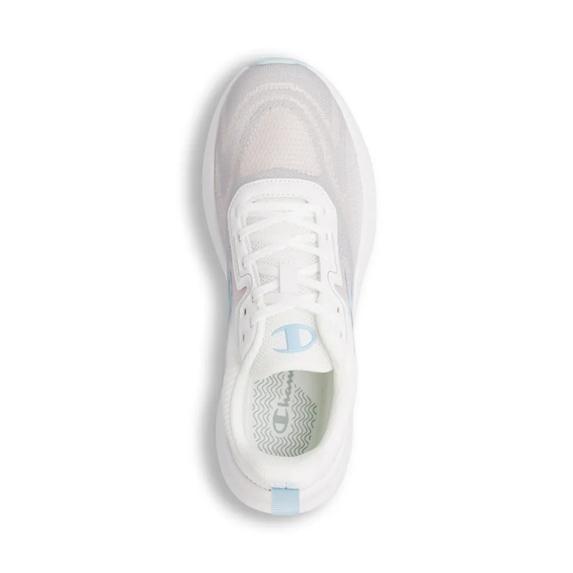 Sneakers bianche da Donna con inserti grigi e azzurri Champion Galactic Low