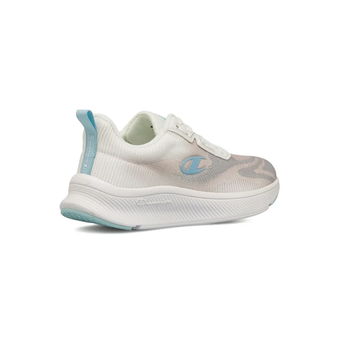 Sneakers bianche da Donna con inserti grigi e azzurri Champion Galactic Low
