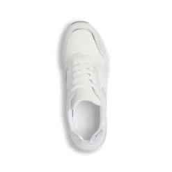 Sneakers bianche da Donna con inserti argento e zeppa Lora Ferres