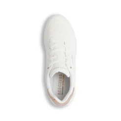 Sneakers bianche da Donna in memory foam Skechers Uno Wedge