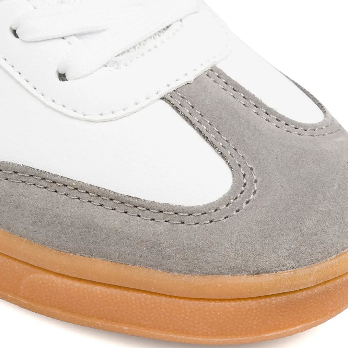 Sneakers Bianche da ragazzo con Dettagli scamosciati Soprani Sport