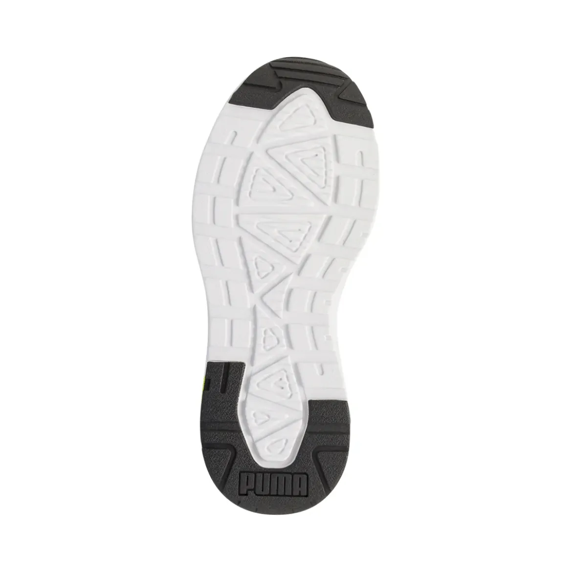 Sneakers bianche da Ragazzo con dettagli neri e gialli Puma Trinity 2