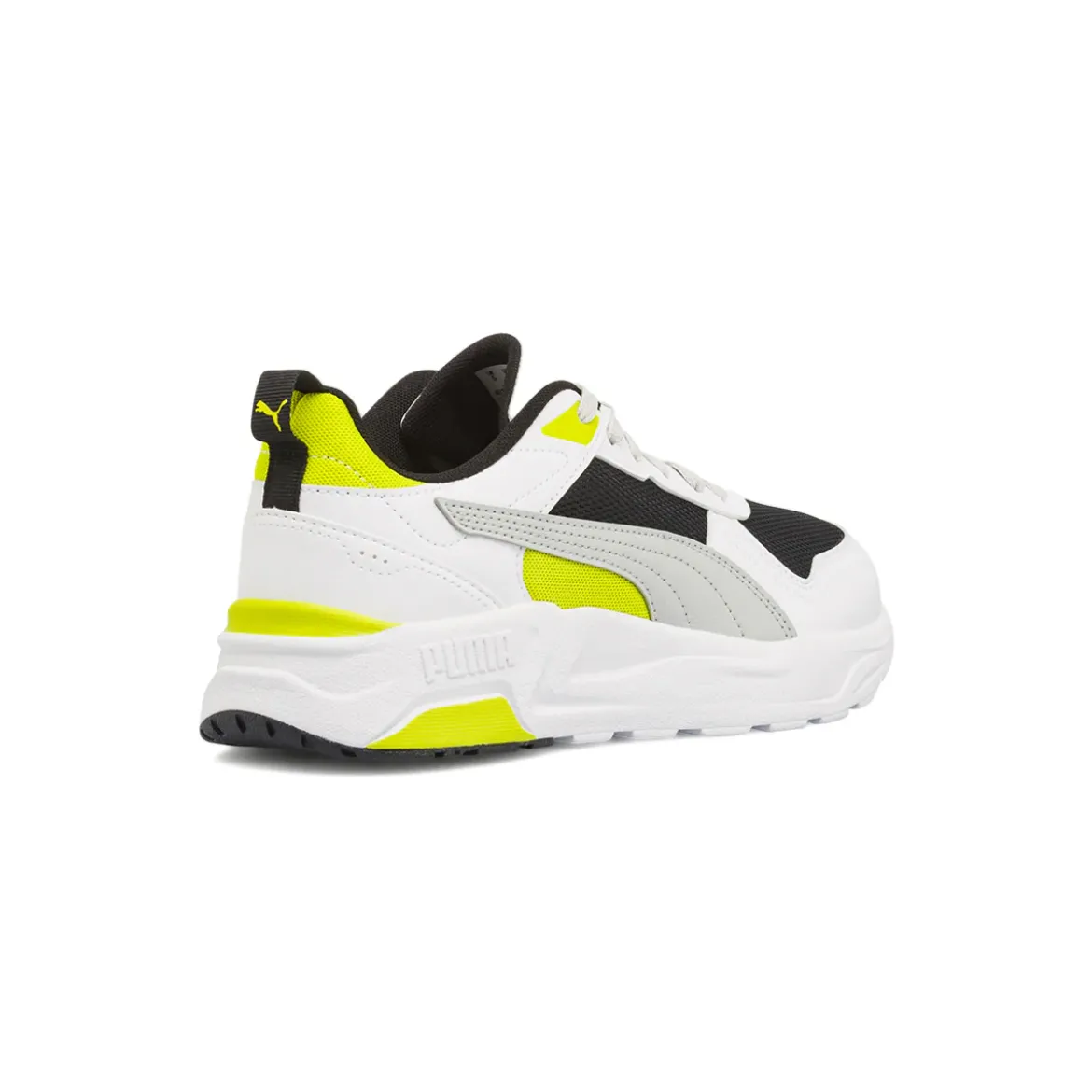 Sneakers bianche da Ragazzo con dettagli neri e gialli Puma Trinity 2
