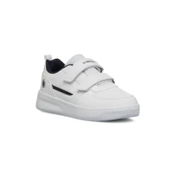 Sneakers bianche da ragazzo con logo laterale Lumberjack Finster GS