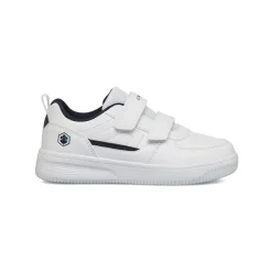 Sneakers bianche da ragazzo con logo laterale Lumberjack Finster GS
