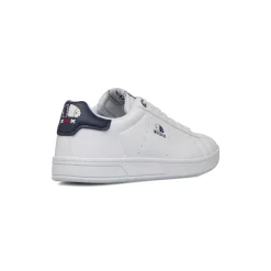 Sneakers bianche da Uomo con dettaglio blu e logo Americanino