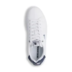 Sneakers bianche da Uomo con dettaglio blu e logo Americanino