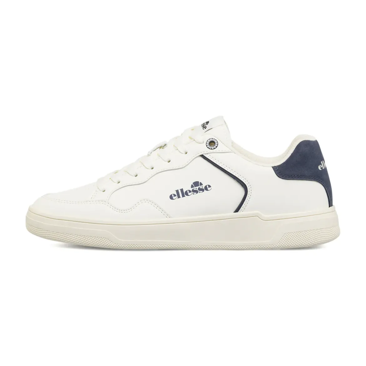 Sneakers bianche da Uomo con dettagli blu e logo Ellesse