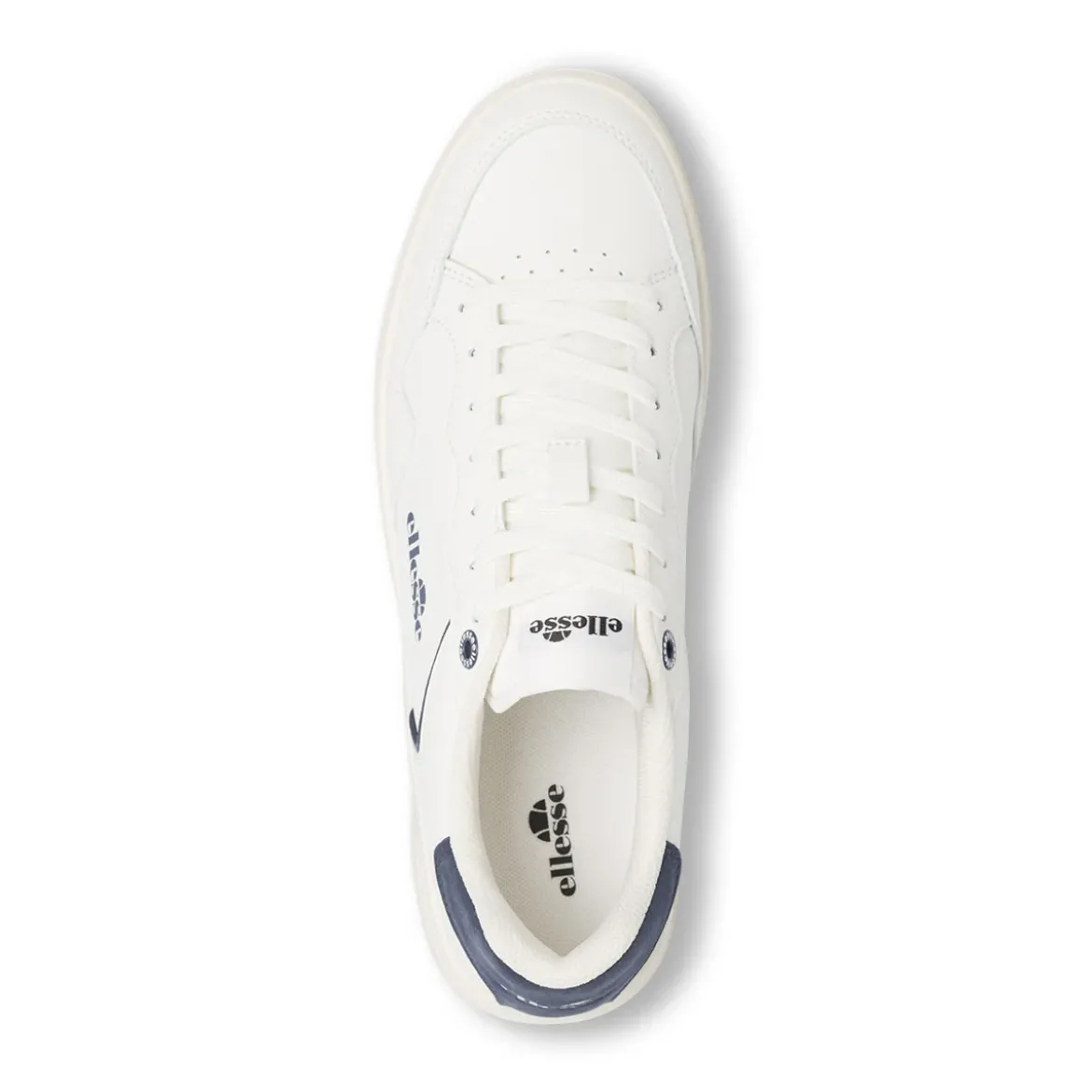 Sneakers bianche da Uomo con dettagli blu e logo Ellesse