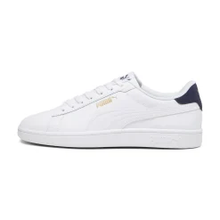 Sneakers bianche da uomo con dettagli oro e blu Puma Smash 3.0 L