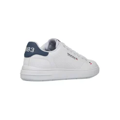 Sneakers bianche da Uomo con inserti blu e logo Nautica