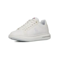Sneakers bianche da Uomo con logo laterale U.S. Grand Polo