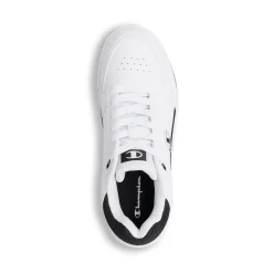 Sneakers bianche da Uomo con logo e dettaglio nero Champion Heritage