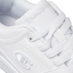 Sneakers bianche da uomo con logo laterale Champion Rebound Low