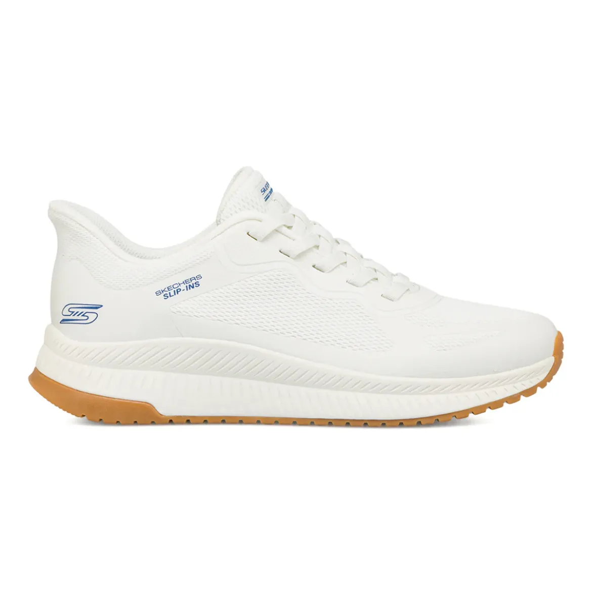 Sneakers bianche da Uomo con Memory Foam Skechers Bobs Slip-Ins