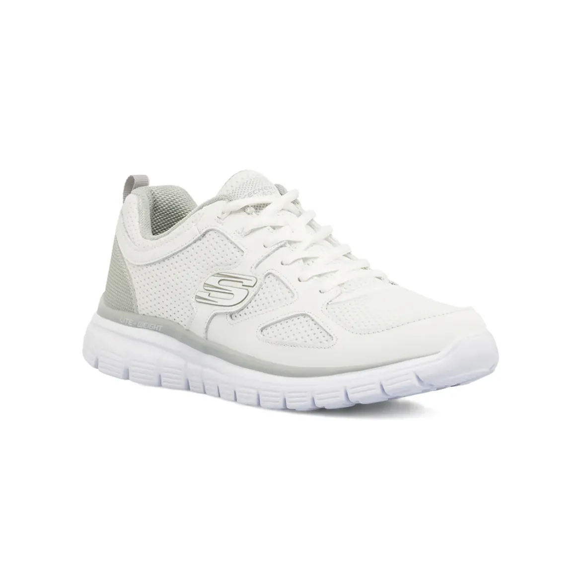 Sneakers bianche da Uomo con Memory Foam Lite-Weight Skechers Burns