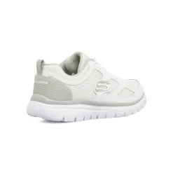 Sneakers bianche da Uomo con Memory Foam Lite-Weight Skechers Burns