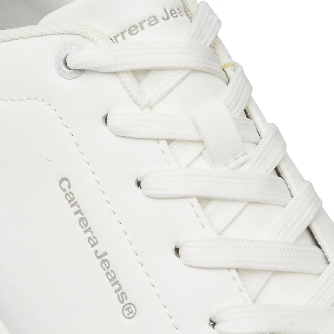 Sneakers bianche da Uomo con suola platform e logo Carrera Jeans