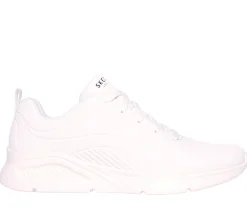 Sneakers bianche da uomo con sottopiede Memory Foam Skechers Uno Lite