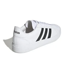 Sneakers bianche da uomo con strisce a contrasto adidas Grand Court Base 2.0