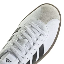 Sneakers bianche da uomo con strisce laterali nere adidas VL Court 3.0