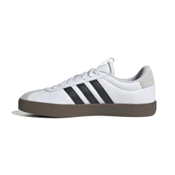 Sneakers bianche da uomo con strisce laterali nere adidas VL Court 3.0