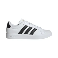 Sneakers bianche da Uomo con tre strisce nere adidas STREETTALK