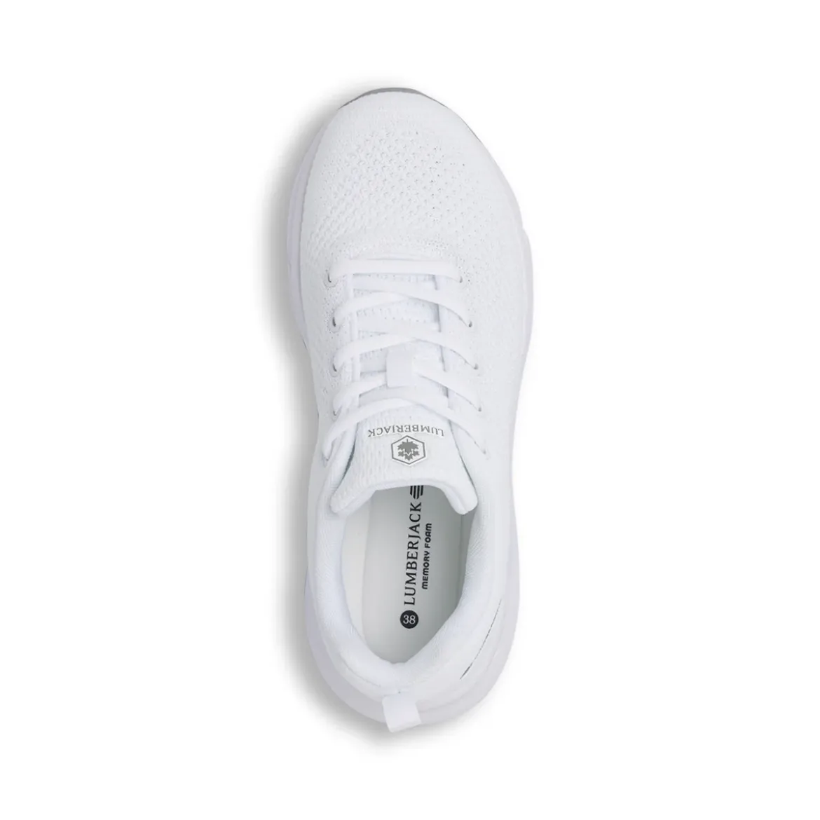 Sneakers Bianche Donna in tessuto mesh con Memory Foam Lumberjack