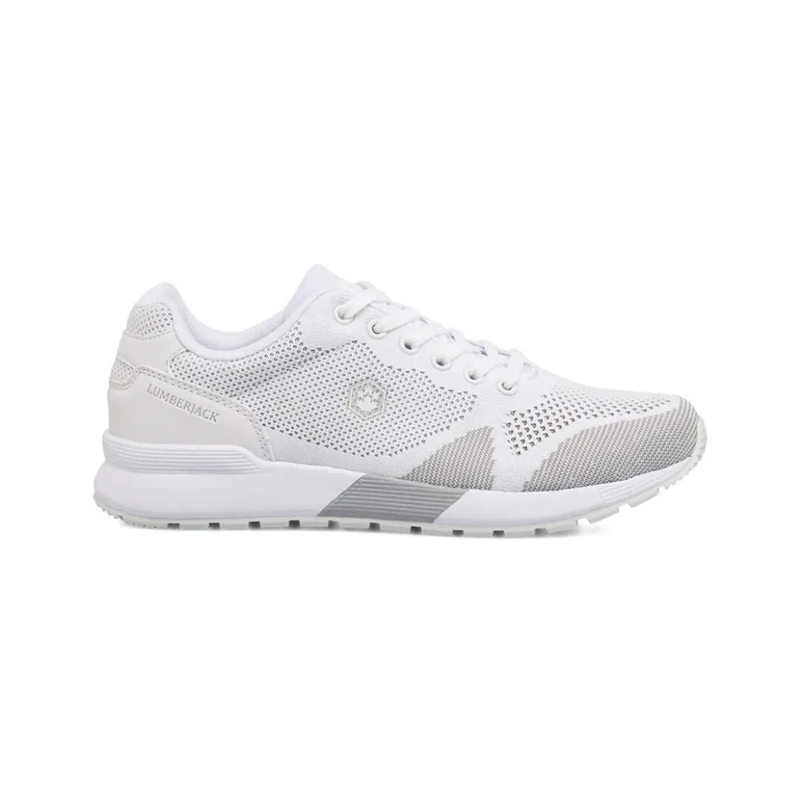 Sneakers Bianche Donna in tessuto con soletta Memory Foam Lumberjack