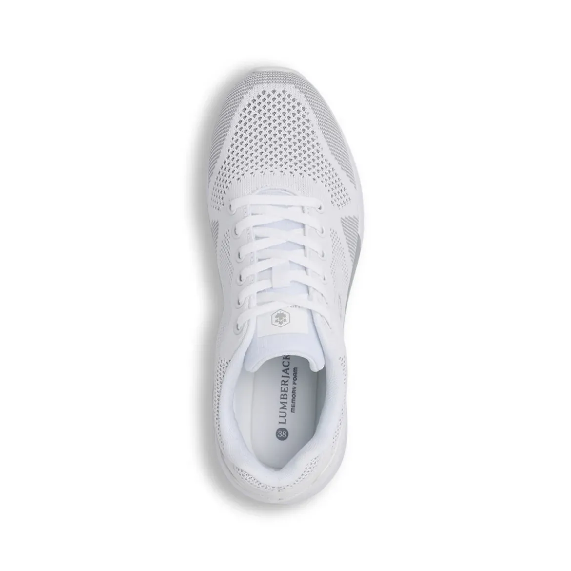 Sneakers Bianche Donna in tessuto con soletta Memory Foam Lumberjack