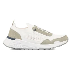 Sneakers bianche e grigie da Uomo con lacci elastici Lumberjack