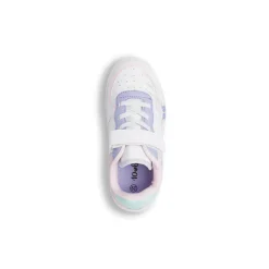 Sneakers bianche e lilla da Bambina con farfalle e strappo Dieci Baci