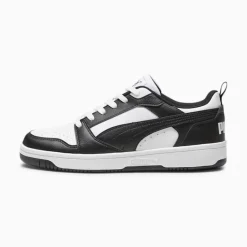 Sneakers bianche e nere da uomo Puma Rebound v6