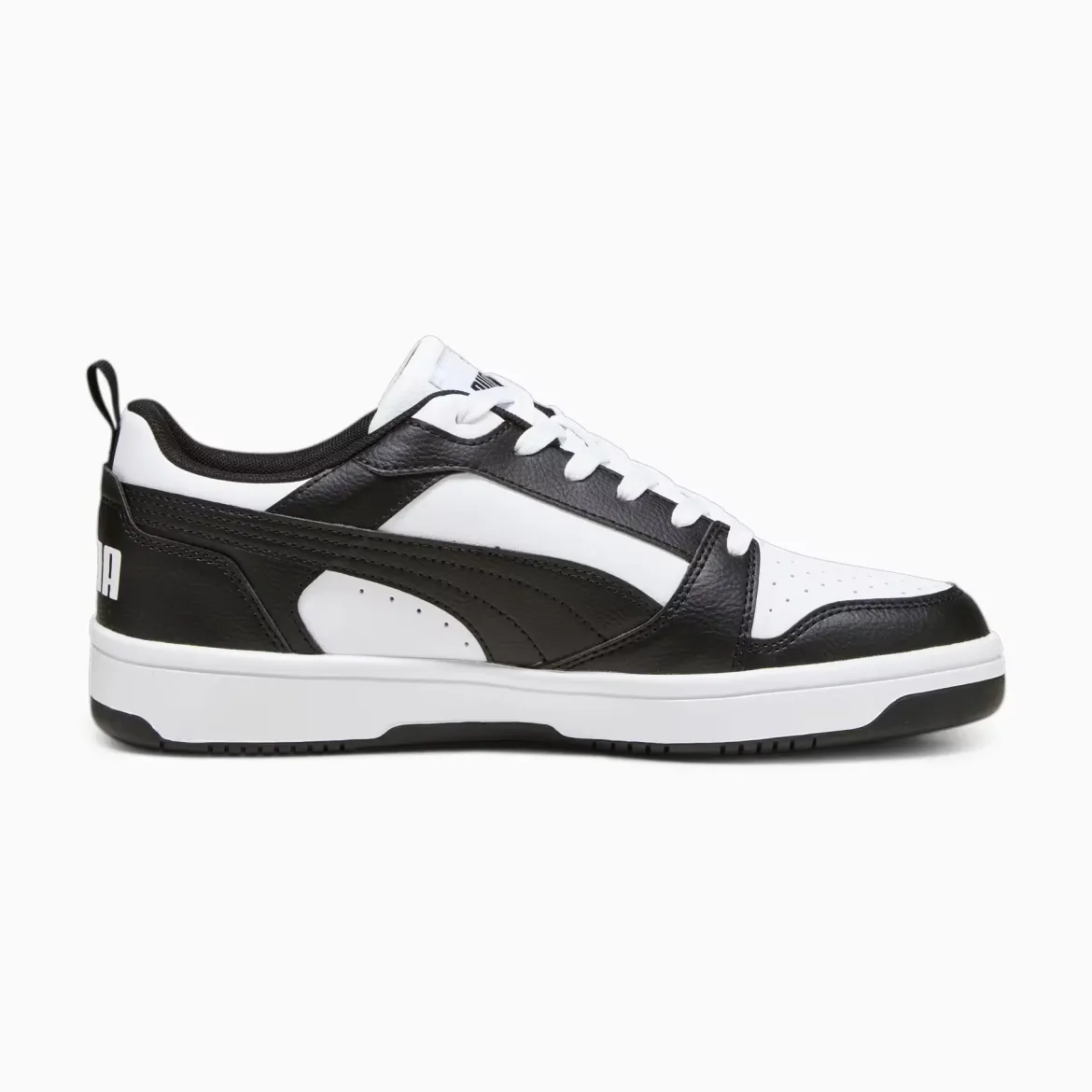 Sneakers bianche e nere da uomo Puma Rebound v6