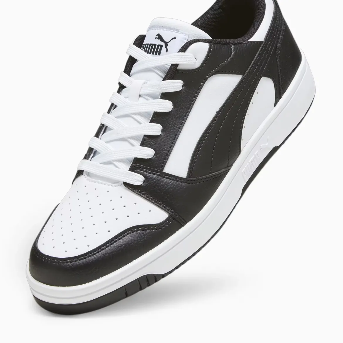 Sneakers bianche e nere da uomo Puma Rebound v6