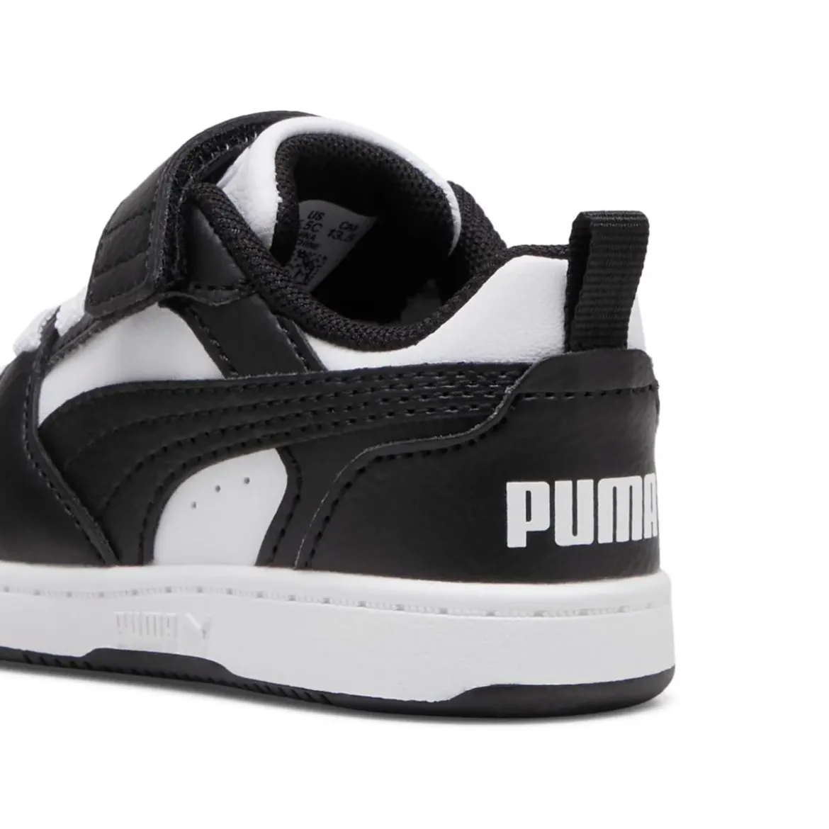 Sneakers bianche e nere Primi passi Bambino con strappo Puma Rebound